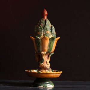 Ceramic Incense Burner Ornament, Tang Tri - color Decorative Incense Burner, Artwork, Chinese - style Home Collection 。