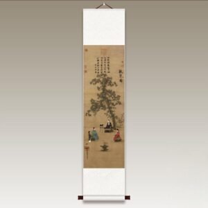 Chinese - style ancient - style traditional Chinese painting, silk and silk cloth hanging scrolls, ancient paintings1