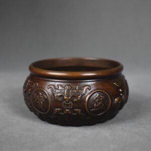 Treasure - Gathering Basin, Archaistic Bronze Ware Ornament, Ming - style Censer Craft, Fengshui Decoration, Antique