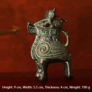 Fu Hao Owl Zun (Owl - shaped Wine Vessel) Replica of Archaic Bronze Ware Ornament