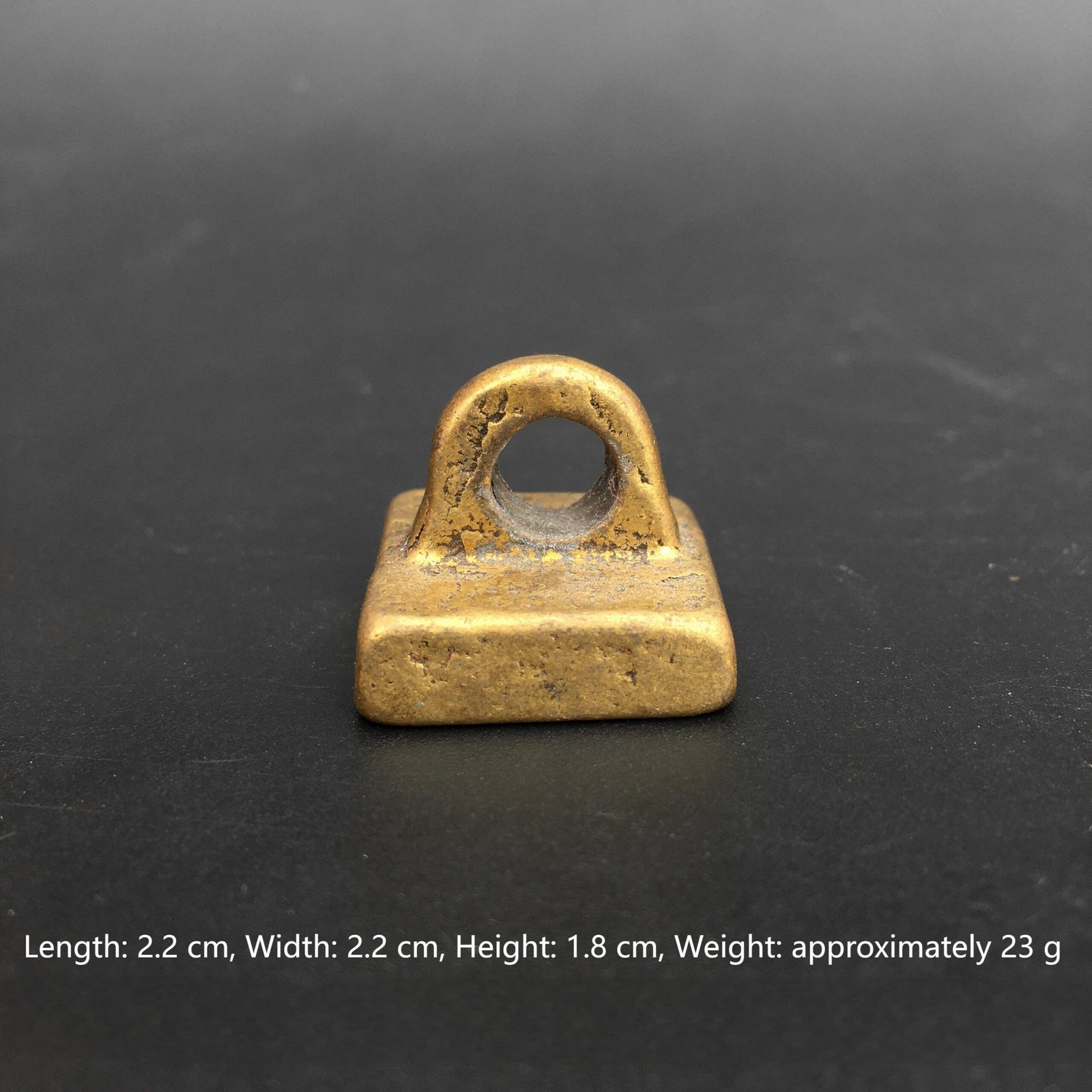 Antique Ming - Qing Classical Copper Seal, Small Copper - Knob Seal, Imitation Aged Antique Seal