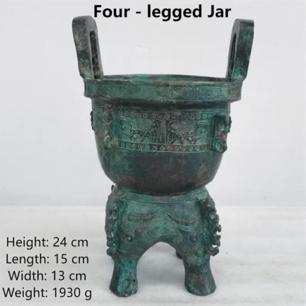 Antique - style Bronze Ware Cooking Utensils (Ding, Pot, Stove), Fu Hao Yan, Bo Ju Li, Steamer (Zeng), Han Dynasty Mou, Food Vessels (Fu), Copper Dou, Zu, Ornaments - Image 4