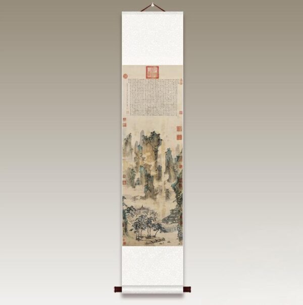 Chinese - style ancient - style traditional Chinese painting, silk and silk cloth hanging scrolls, ancient paintings2