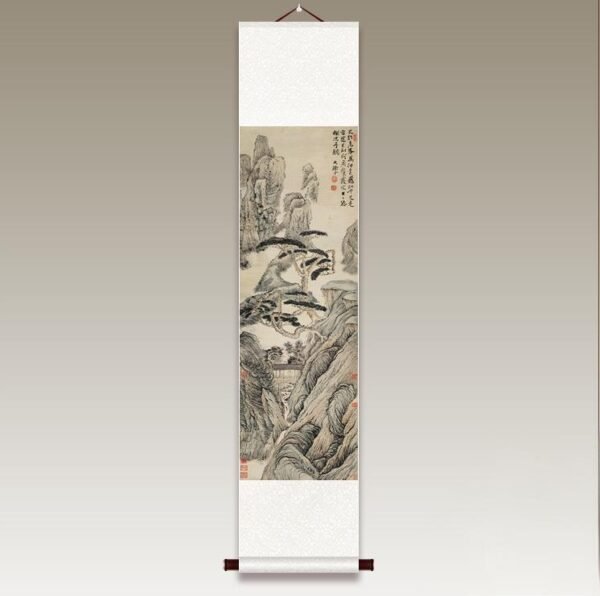 Chinese - style ancient - style traditional Chinese painting, silk and silk cloth hanging scrolls, ancient paintings5